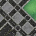 Game Mat Urban Streets City Blocks D