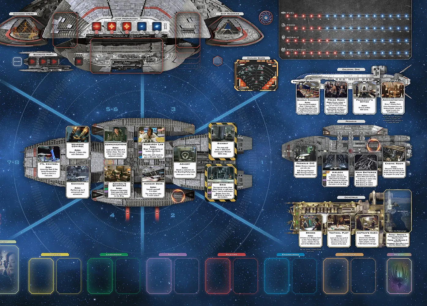 Game Mat Battlestar Galactica Right