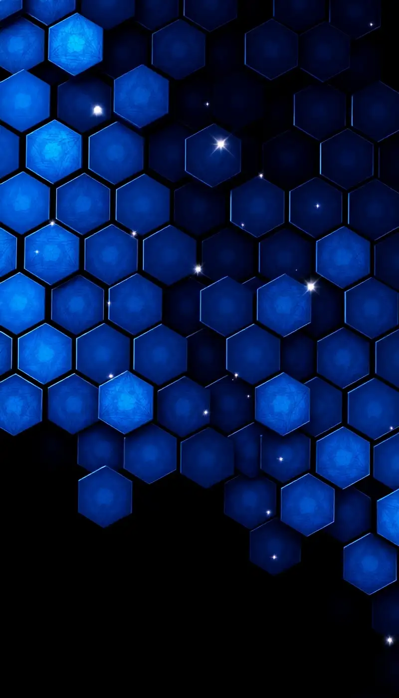 Infinity blue hex background
